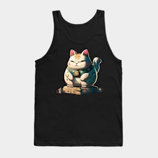 Lucky Cat: The Feline Symbol of Fortune Tank Top